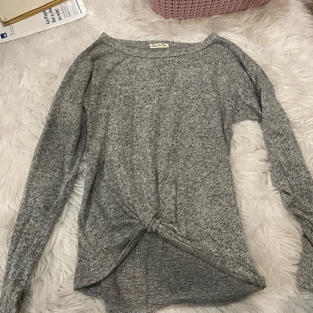 Gray sweater